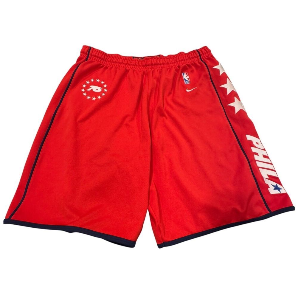 Vintage Nike NBA Authentic Philadelphia 76ers Shorts‎ 2XL Engineered Rare Retro